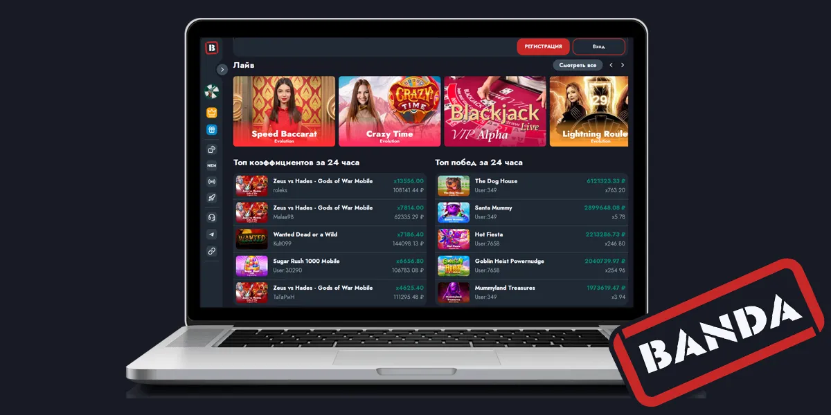 Банда Казино зеркало