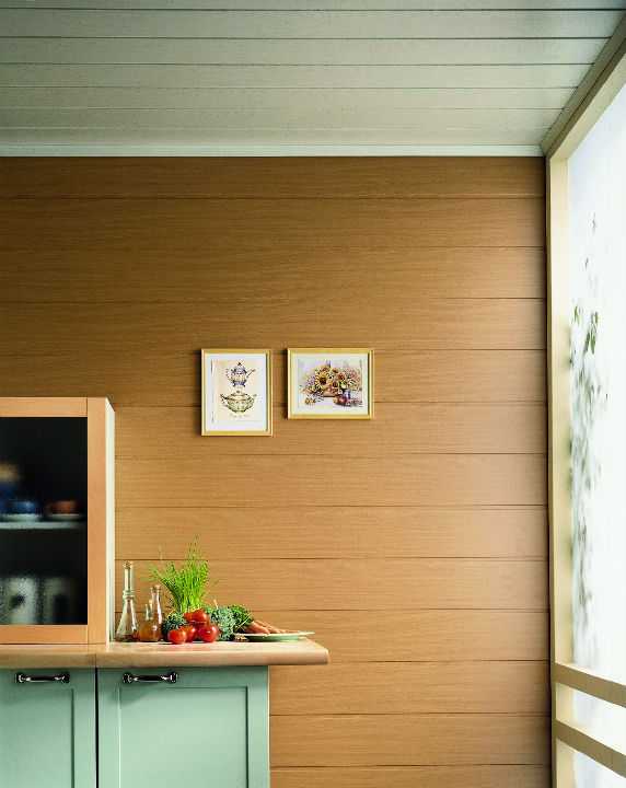 Кухня отделанная панелями пвх фото