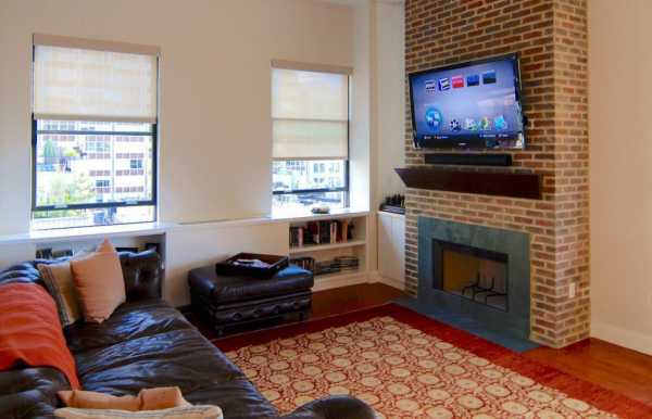 Dnevna soba s kaminom i TV-om: savjeti za dizajn i lijepi primjeri